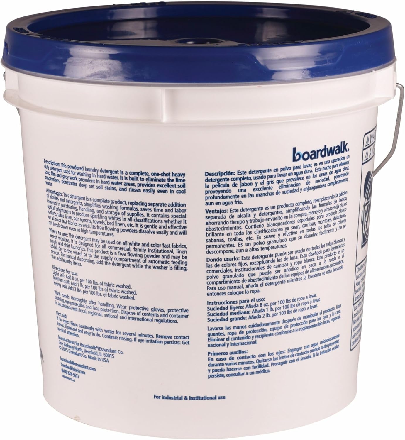 Boardwalk BWKHURACAN40 Low Suds Powder Laundry Detergent 40lb Pail