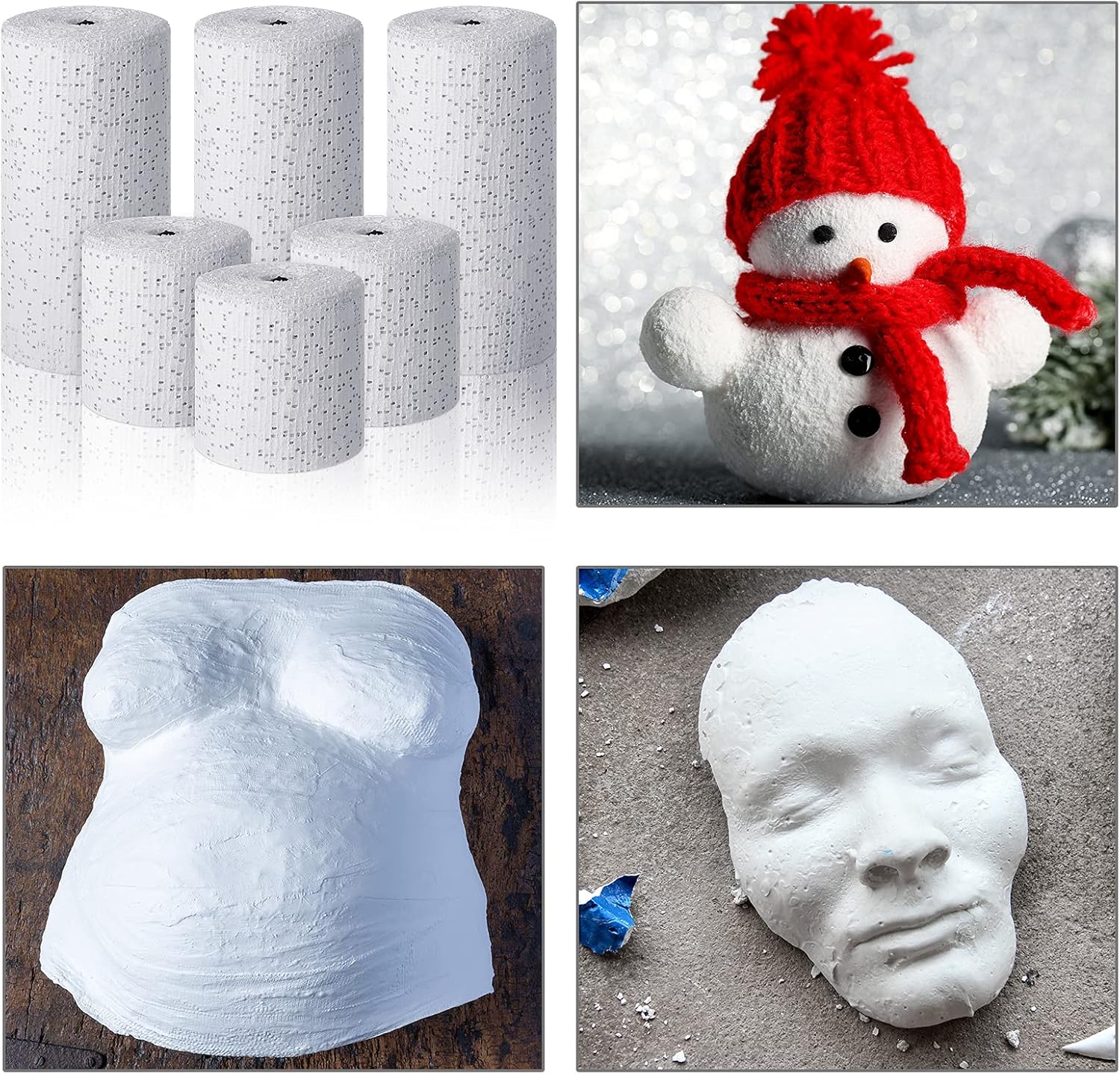 Nuanchu 6 Rolls Plaster Cloth Gauze Bandage for Casting
