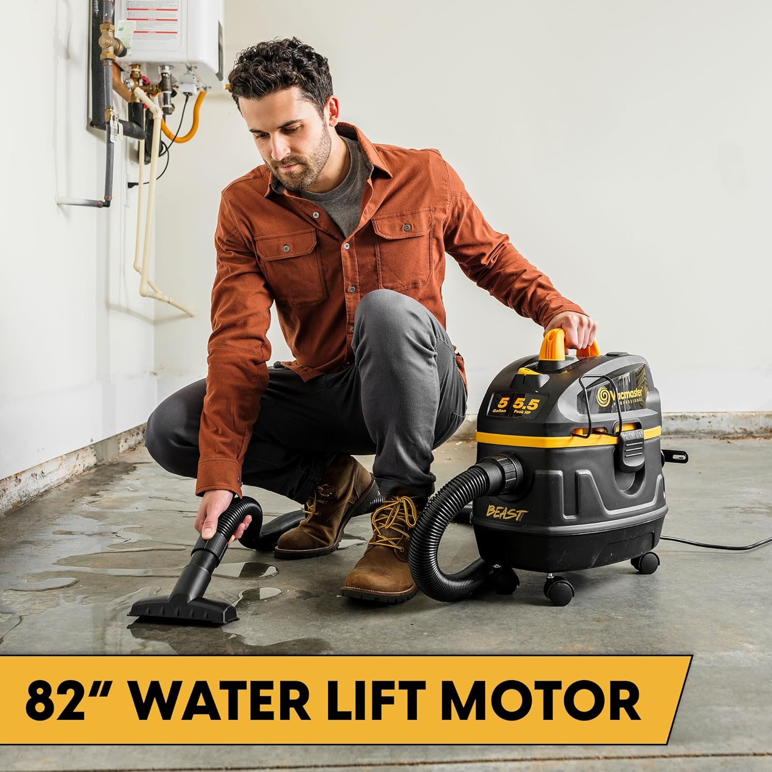 Vacmaster Professional Beast Series 5 Gallon Wet Dry Vacuum