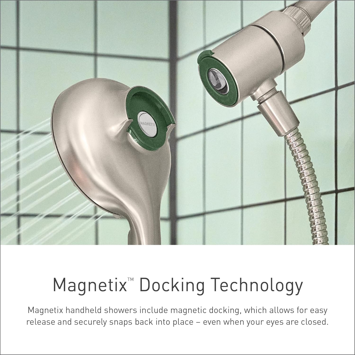 Moen Magnetix 25 GPM Chrome Handheld Rain Shower Head 2-in-1 Combo