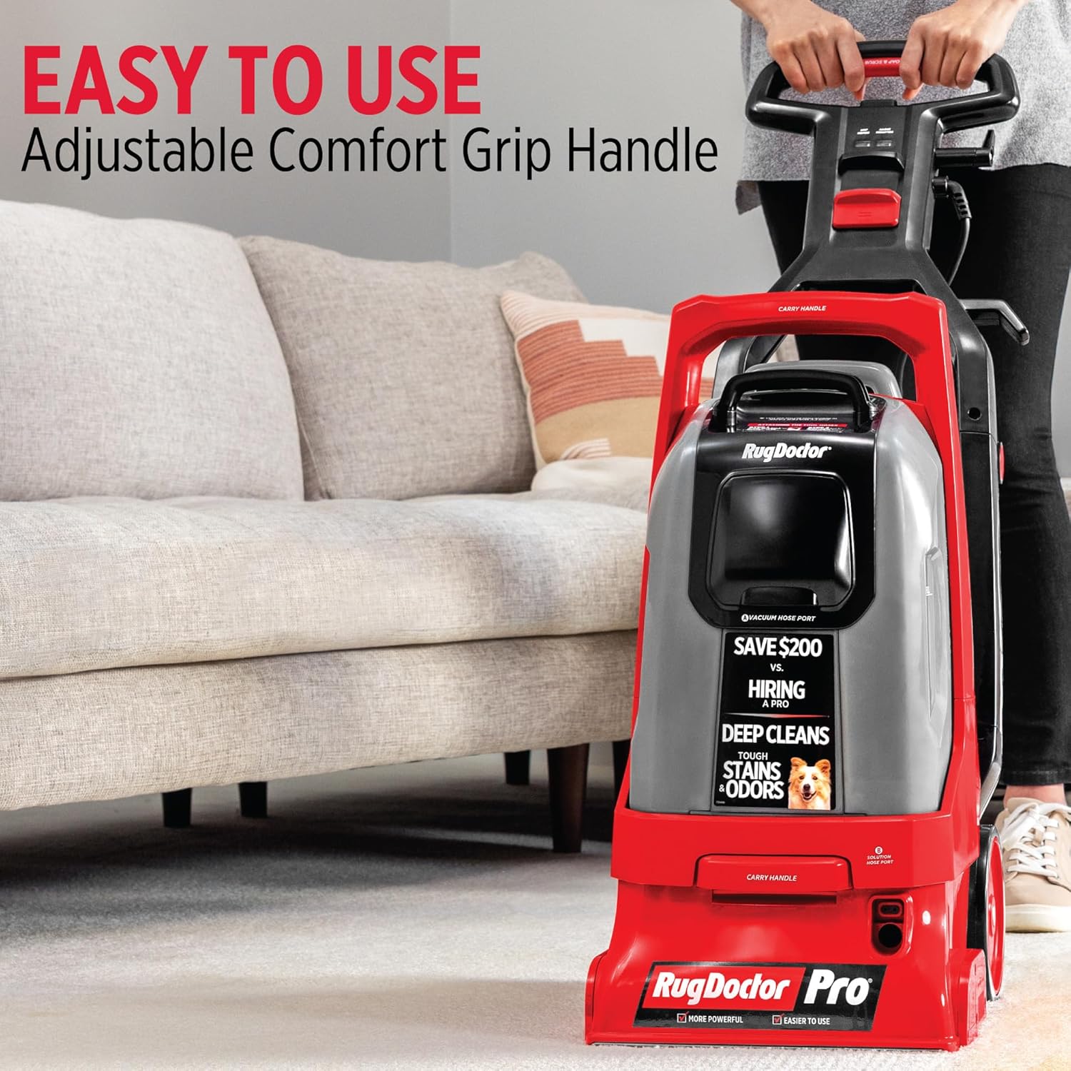 Rug Doctor Pro Deep Commercial Carpet Cleaner with Pet Bundle
