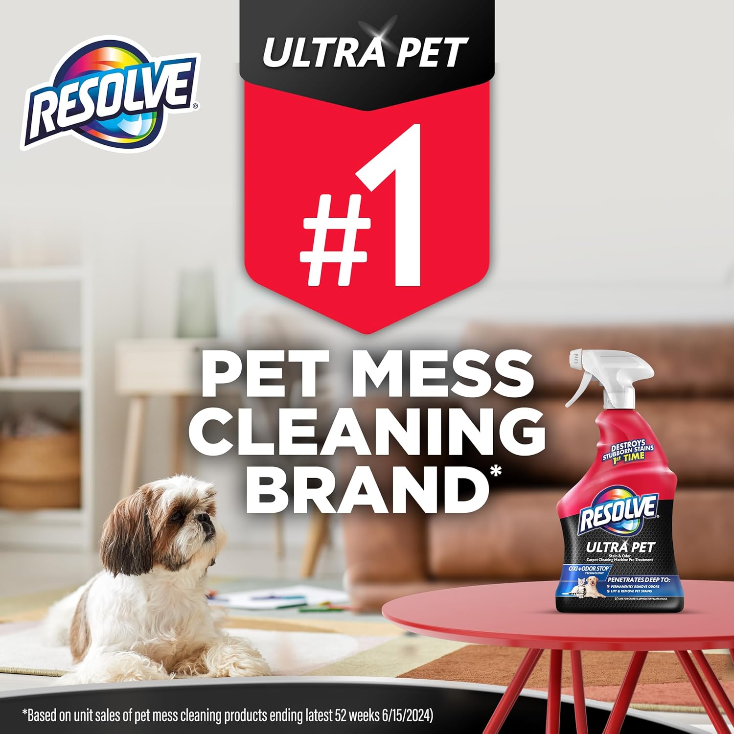 Resolve Ultra Pet Odor and Stain Remover Spray 32oz