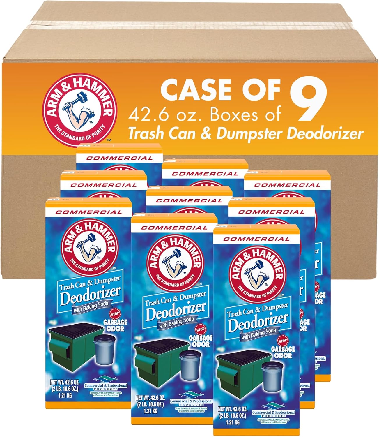 Arm Hammer Trash Can Deodorizer 426 oz Case of 9