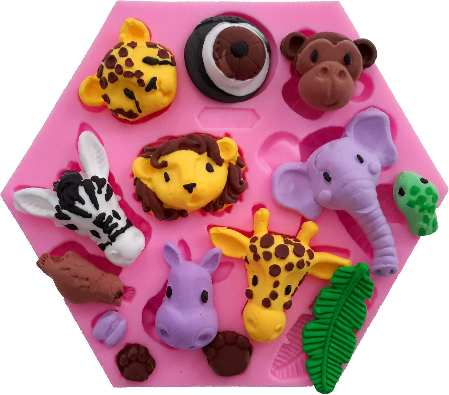 Fewo Forest Animals Fondant Cake Molds Set