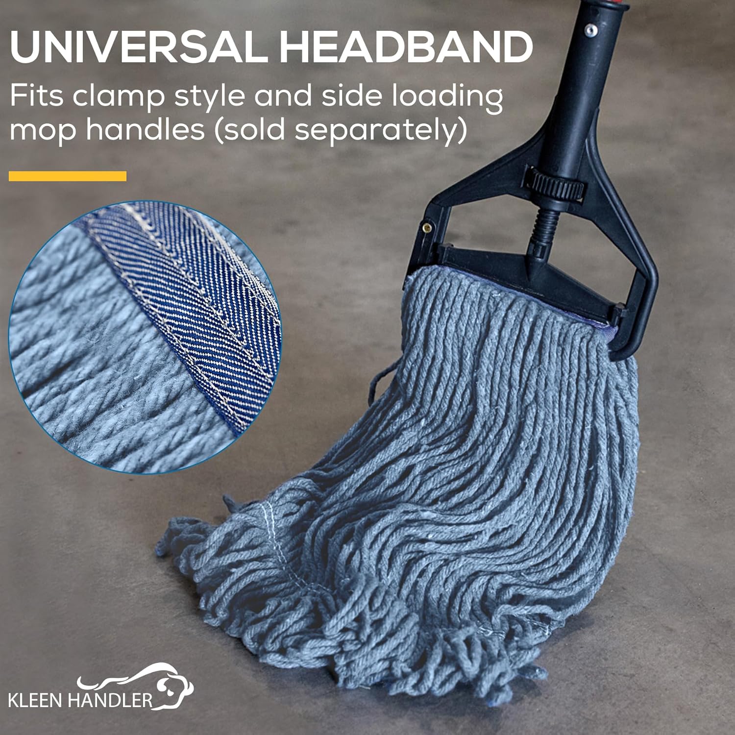 KLEEN HANDLER Heavy Duty Mop Head Replacement - Case of 24