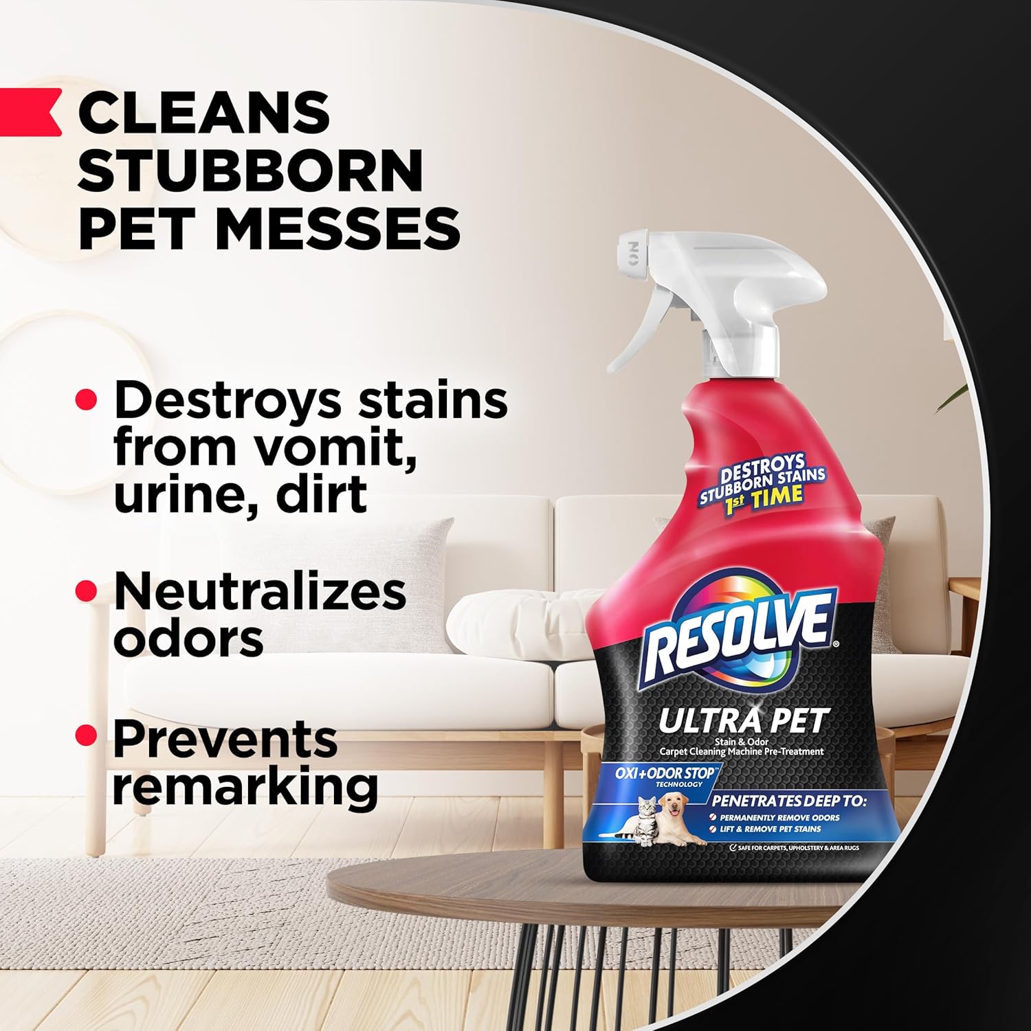 Resolve Ultra Pet Odor and Stain Remover Spray 32oz