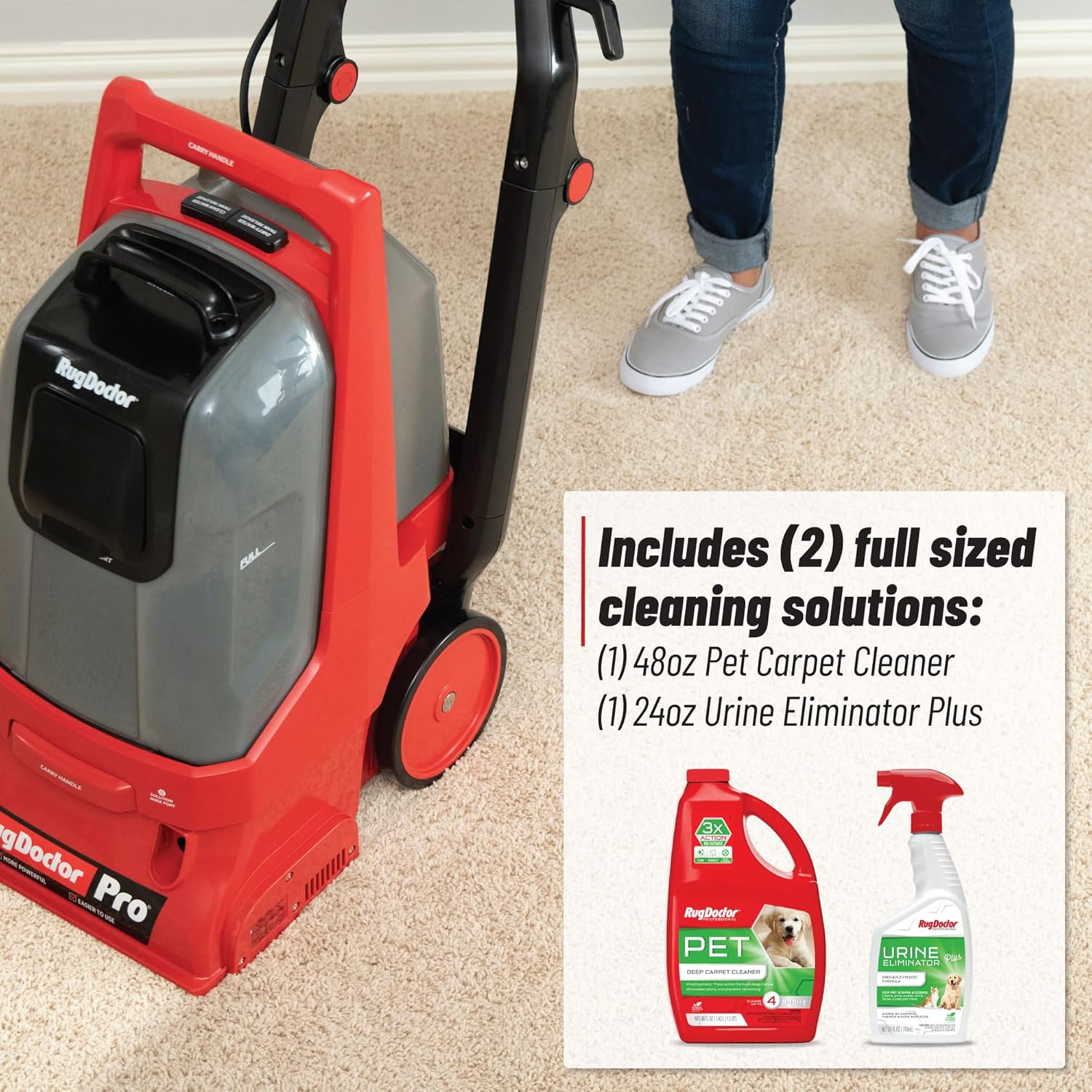 Rug Doctor Pro Deep Commercial Carpet Cleaner with Pet Bundle