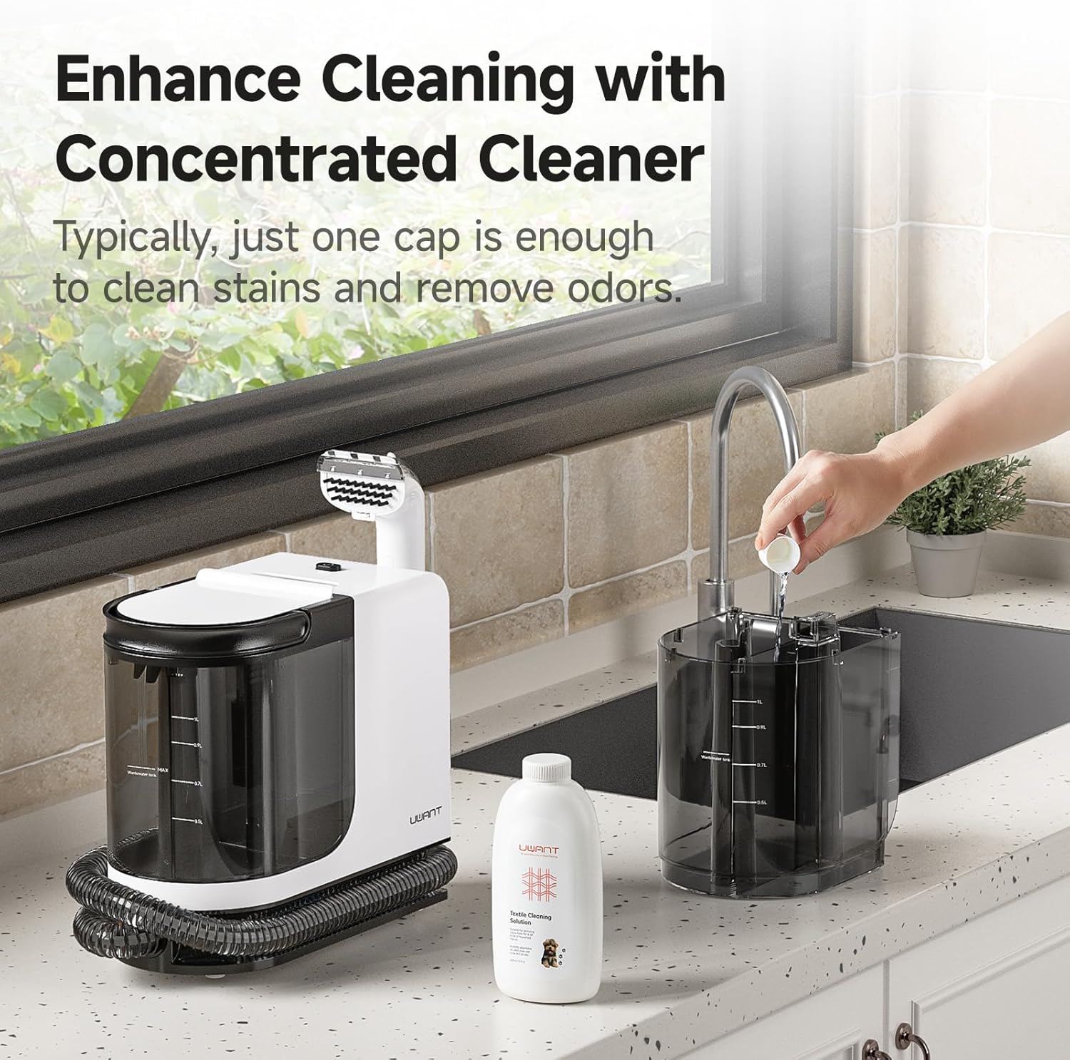 Uwant Portable Carpet Cleaner with 18Kpa Suction