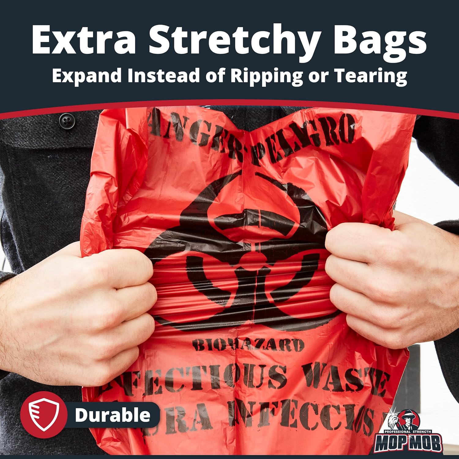 Mop Mob 150 Pk 10 Gallon Biohazard Waste Bags