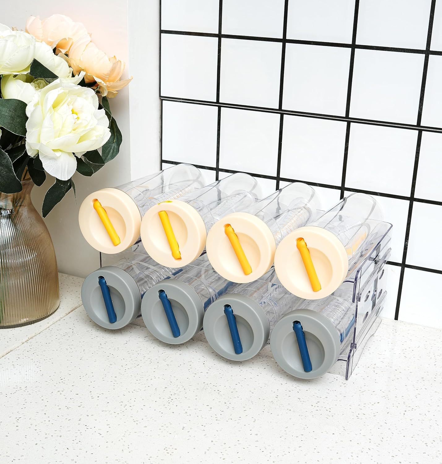 IEEK 2 Pack Stackable Wine and Water Bottle Holder