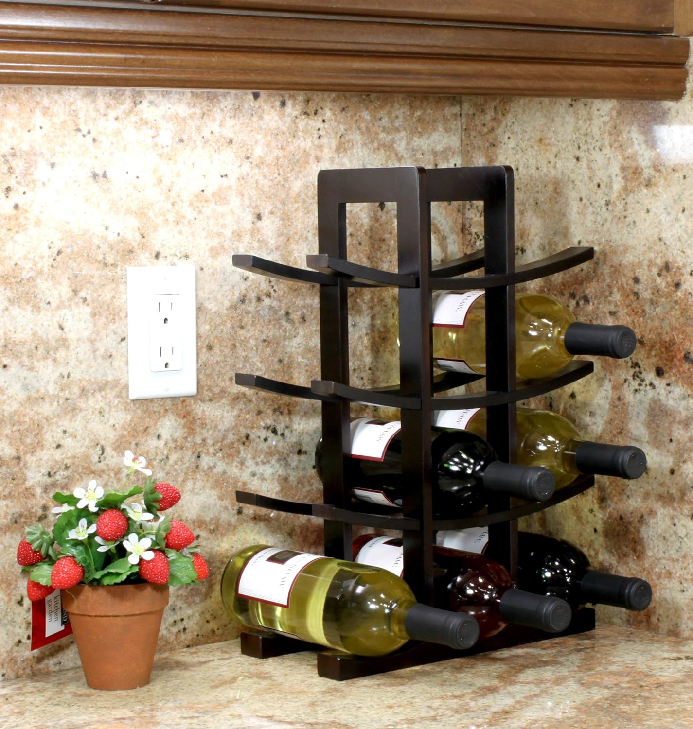 Oceanstar WR1132 12-Bottle Bamboo Wine Rack