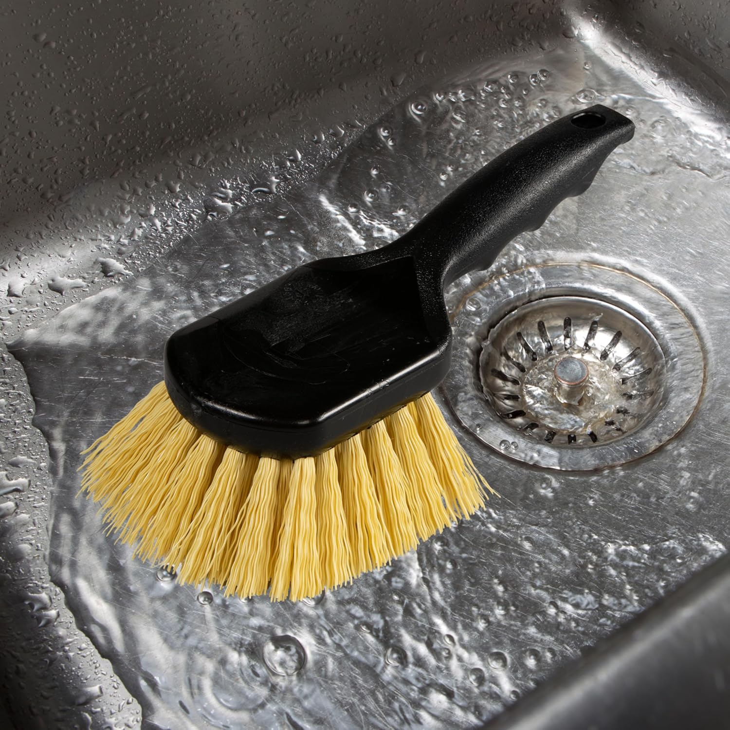 SPARTA 3650500 Plastic Scrub Brush 8 Inches Black